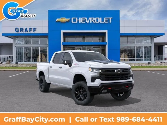 White 2026 Chevrolet Silverado 1500 LT Trail Boss for sale in Bay City, MI
