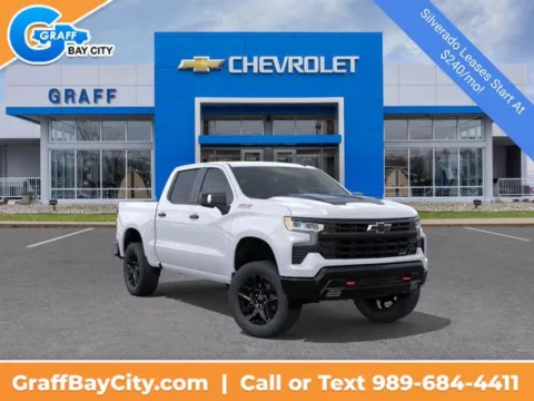 White 2026 Chevrolet Silverado 1500 LT Trail Boss for sale in Bay City, MI