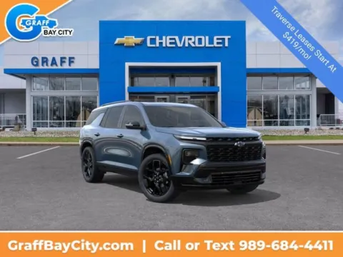 Blue 2026 Chevrolet Traverse RS for sale in Bay City, MI