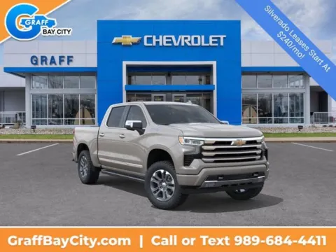 White 2026 Chevrolet Silverado 1500 High Country for sale in Bay City, MI