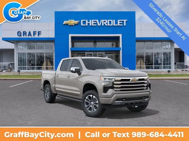 White 2026 Chevrolet Silverado 1500 High Country for sale in Bay City, MI