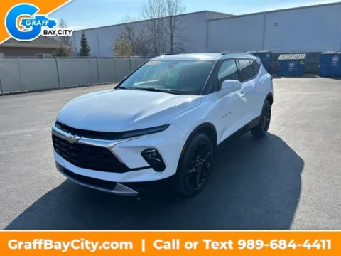White 2024 Chevrolet Blazer LT for sale in Bay City, MI