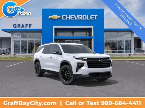 White 2026 Chevrolet Traverse LT for sale in Bay City, MI