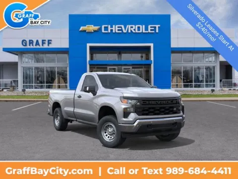 Gray 2026 Chevrolet Silverado 1500 WT for sale in Bay City, MI