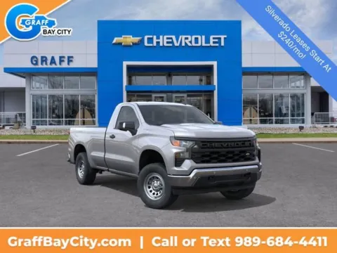 Gray 2026 Chevrolet Silverado 1500 WT for sale in Bay City, MI