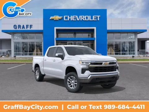 White 2026 Chevrolet Silverado 1500 LT for sale in Bay City, MI