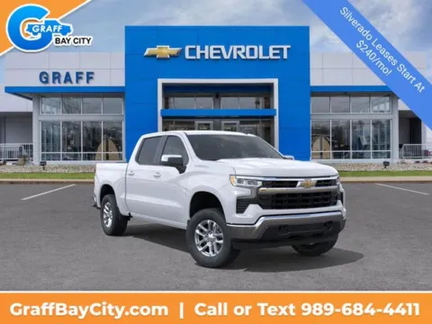 White 2026 Chevrolet Silverado 1500 LT for sale in Bay City, MI