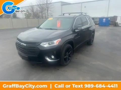 Black 2020 Chevrolet Traverse LT Cloth for sale in Bay City, MI