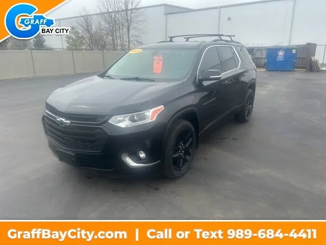 Black 2020 Chevrolet Traverse LT Cloth for sale in Bay City, MI