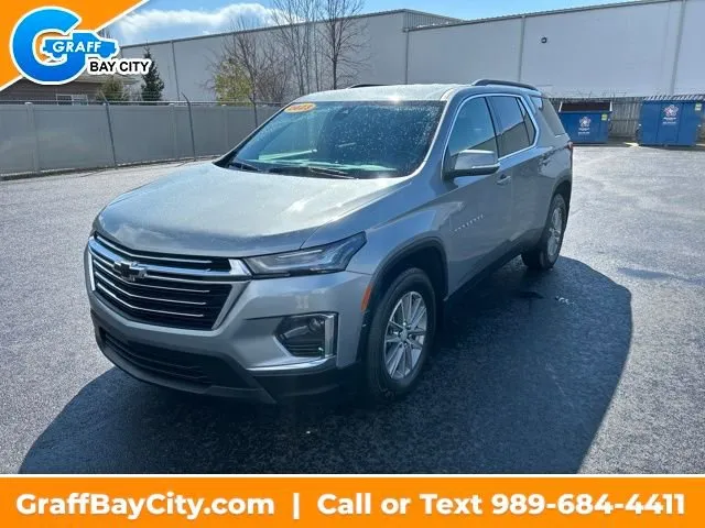 Gray 2023 Chevrolet Traverse LT Cloth for sale in Bay City, MI