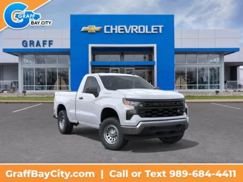 White 2026 Chevrolet Silverado 1500 WT for sale in Bay City, MI