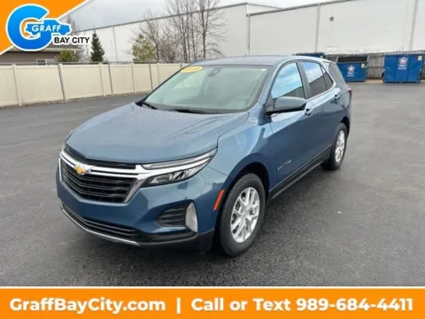Blue 2024 Chevrolet Equinox LT for sale in Bay City, MI