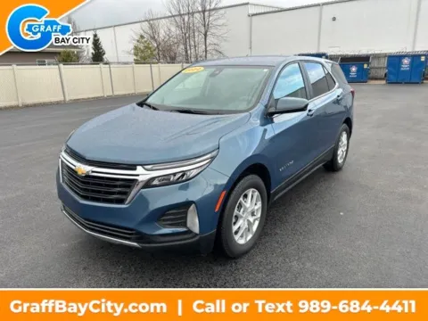 Blue 2024 Chevrolet Equinox LT for sale in Bay City, MI