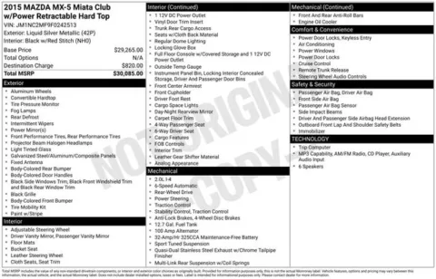 More photos of 2015 Mazda Miata Club at Graff Chevrolet, INC., MI