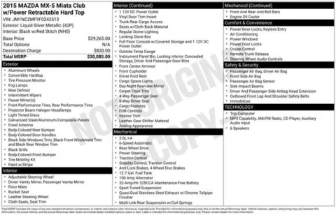 More photos of 2015 Mazda Mazda MX-5 Miata Club at Graff Chevrolet, INC., MI