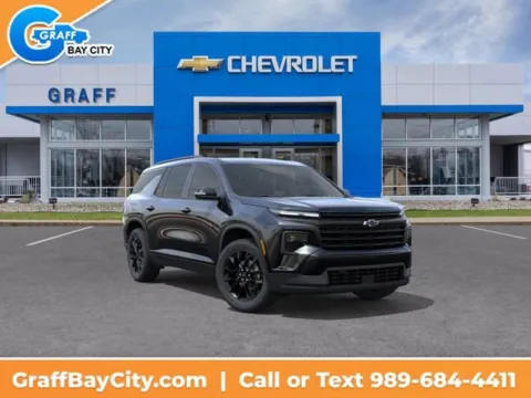 Black 2026 Chevrolet Traverse LT for sale in Bay City, MI