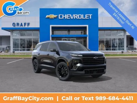 Black 2026 Chevrolet Traverse LT for sale in Bay City, MI