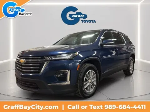 Blue 2023 Chevrolet Traverse LT Cloth for sale in Bay City, MI