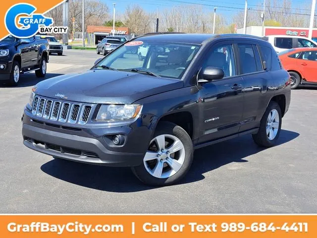 Blue 2015 Jeep Compass Latitude for sale in Bay City, MI