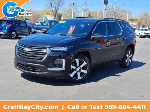Black 2023 Chevrolet Traverse LT Leather for sale in Bay City, MI