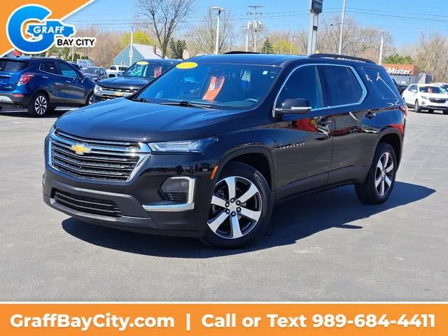 Black 2023 Chevrolet Traverse LT Leather for sale in Bay City, MI