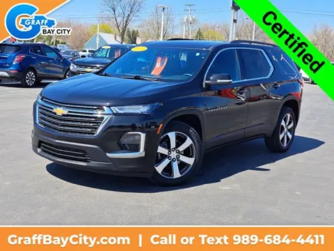 Black 2023 Chevrolet Traverse LT Leather for sale in Bay City, MI