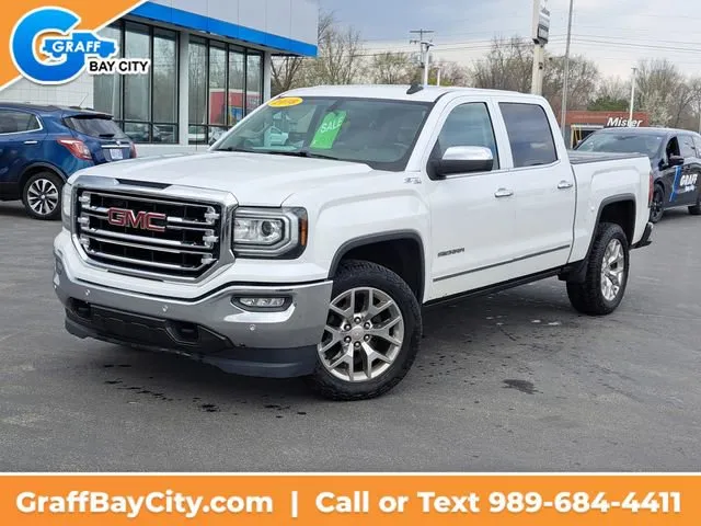 White 2018 GMC Sierra 1500 SLT for sale in Bay City, MI