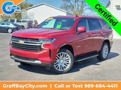 Red 2023 Chevrolet Tahoe LT for sale in Bay City, MI