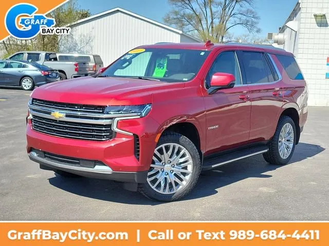Red 2023 Chevrolet Tahoe LT for sale in Bay City, MI