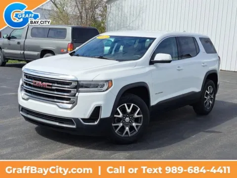 White 2022 GMC Acadia SLE for sale in Bay City, MI
