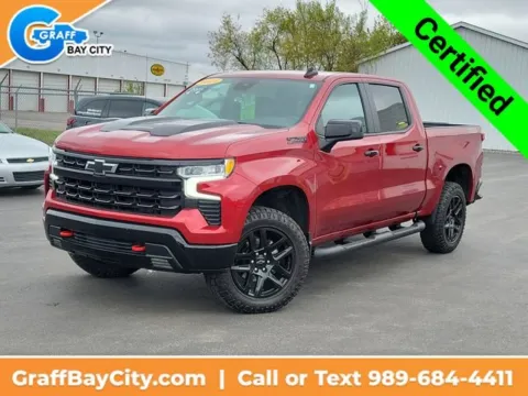 Red 2023 Chevrolet Silverado 1500 LT Trail Boss for sale in Bay City, MI