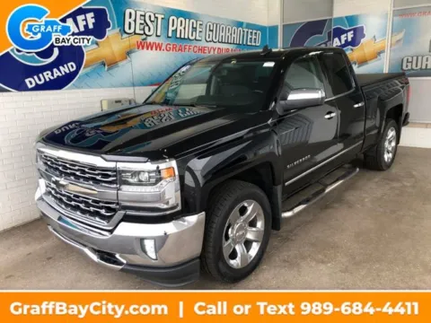 Black 2018 Chevrolet Silverado 1500 LTZ for sale in Bay City, MI