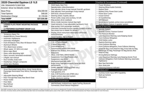 Photos of 2020 Chevrolet Equinox LS for sale in Bay City, MI at Graff Chevrolet, INC.