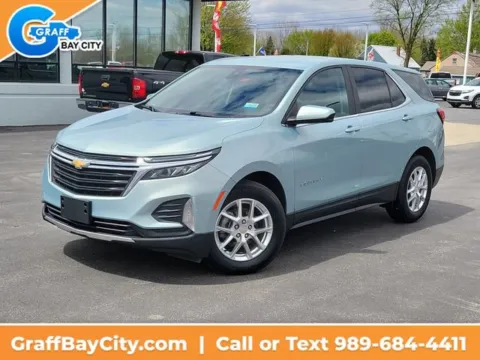 Blue 2022 Chevrolet Equinox LT for sale in Bay City, MI