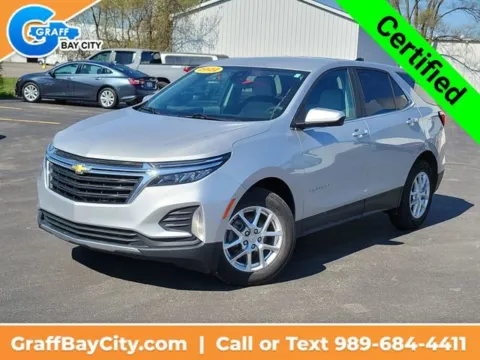 Silver 2022 Chevrolet Equinox LT for sale in Bay City, MI