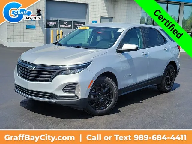Silver 2022 Chevrolet Equinox LT for sale in Bay City, MI