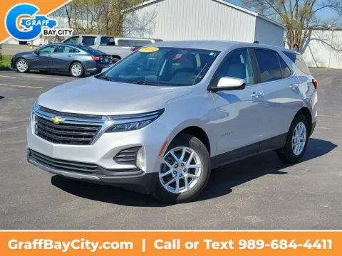 Silver 2022 Chevrolet Equinox LT for sale in Bay City, MI