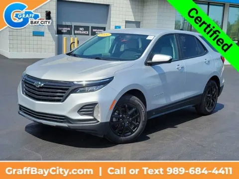 Silver 2022 Chevrolet Equinox LT for sale in Bay City, MI