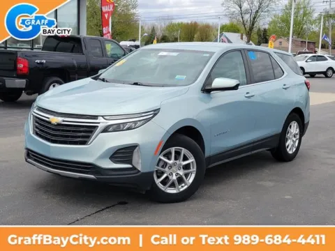Blue 2022 Chevrolet Equinox LT for sale in Bay City, MI