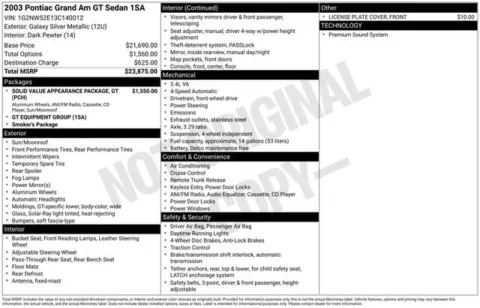 More photos of 2003 Pontiac Grand Am GT at Graff Chevrolet, INC., MI