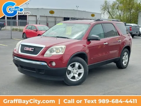 Red 2010 GMC Acadia SLE for sale in Bay City, MI