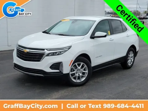 White 2024 Chevrolet Equinox LT for sale in Bay City, MI