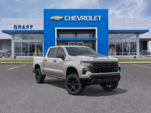 White 2026 Chevrolet Silverado 1500 Custom Trail Boss for sale in Bay City, MI