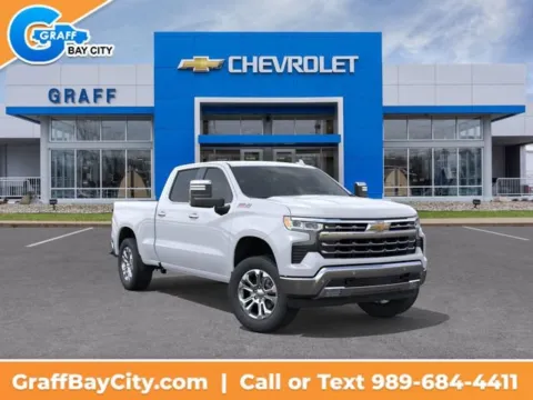 White 2026 Chevrolet Silverado 1500 LTZ for sale in Bay City, MI