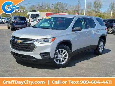 Silver 2020 Chevrolet Traverse LS for sale in Bay City, MI