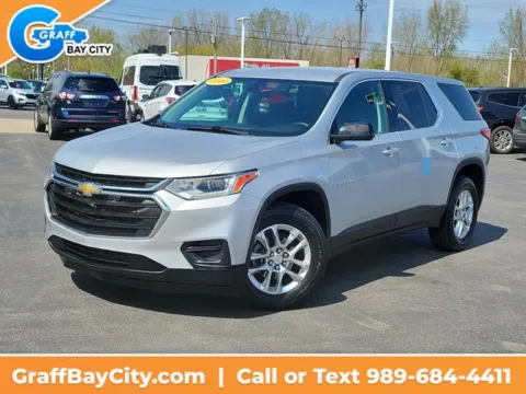 Silver 2020 Chevrolet Traverse LS for sale in Bay City, MI