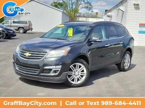 Black 2015 Chevrolet Traverse LT for sale in Bay City, MI