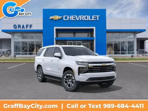 White 2026 Chevrolet Tahoe LT for sale in Bay City, MI