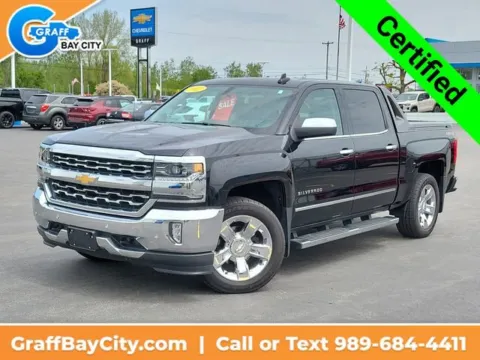 Black 2017 Chevrolet Silverado 1500 LTZ for sale in Bay City, MI