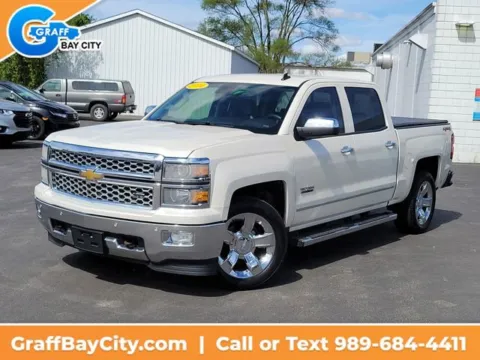 White 2014 Chevrolet Silverado 1500 LTZ for sale in Bay City, MI